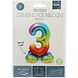 Folie Ballon Cijfer 3 Regenboog met standaard 72cm Folie Ballon Cijfer 3 Regenboog met standaard 72cm