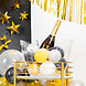 Gekleurde Ballonnen Zwart Goud Zilver Metallic 13cm 50st Gekleurde Ballonnen Zwart Goud Zilver Metallic 13cm 50st
