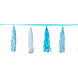 Tassel Slinger Lichtblauw/Wit 3m Tassel Slinger Lichtblauw/Wit 3m