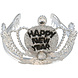 Happy New Year Kroontje Zilver met lampjes Happy New Year Kroontje Zilver met lampjes