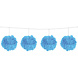 Lichtblauwe Slinger Pompon 12cm 3m Lichtblauwe Slinger Pompon 12cm 3m