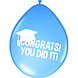 Geslaagd Ballonnen Congrats 8st 30cm Geslaagd Ballonnen Congrats 8st 30cm