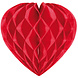 Honeycomb Rood Hart 30cm Honeycomb Rood Hart 30cm