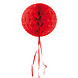 Honeycomb Bal Rood Franje 30cm Honeycomb Bal Rood Franje 30cm