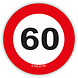 Confetti 60 Jaar Verkeersbord 48st Confetti 60 Jaar Verkeersbord 48st