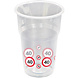 Bekers 40 Jaar Verkeersbord Plastic 350ml 8st Bekers 40 Jaar Verkeersbord Plastic 350ml 8st
