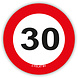 Confetti 30 Jaar Verkeersbord 48st Confetti 30 Jaar Verkeersbord 48st