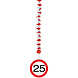 Hangdecoratie 25 Jaar Verkeersbord 75cm 3st Hangdecoratie 25 Jaar Verkeersbord 75cm 3st