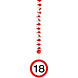 Hangdecoratie 18 Jaar Verkeersbord 75cm 3st Hangdecoratie 18 Jaar Verkeersbord 75cm 3st