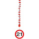 Hangdecoratie 21 Jaar Verkeersbord 75cm 3st Hangdecoratie 21 Jaar Verkeersbord 75cm 3st