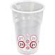 Bekers 21 Jaar Verkeersbord Plastic 350ml 8st Bekers 21 Jaar Verkeersbord Plastic 350ml 8st