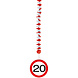 Hangdecoratie 20 Jaar Verkeersbord 75cm 3st Hangdecoratie 20 Jaar Verkeersbord 75cm 3st