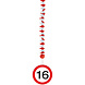 Hangdecoratie 16 Jaar Verkeersbord 75cm 3st Hangdecoratie 16 Jaar Verkeersbord 75cm 3st