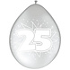 Ballonnen 25 Zilver Metallic 30cm 8st Ballonnen 25 Zilver Metallic 30cm 8st