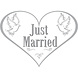 Deurbord Just Married 45cm Deurbord Just Married 45cm