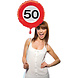 Helium Ballon 50 Jaar Verkeersbord 43cm leeg Helium Ballon 50 Jaar Verkeersbord 43cm leeg