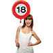 Helium Ballon 18 Jaar Verkeersbord 43cm leeg Helium Ballon 18 Jaar Verkeersbord 43cm leeg