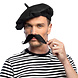 Franse Baret Zwart Franse Baret Zwart