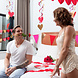 Hartjes Hangdecoratie 85cm 3st Hartjes Hangdecoratie 85cm 3st