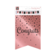Banner Congrats Roze Zwart 6m Banner Congrats Roze Zwart 6m