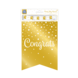 Banner Congrats Goud Wit 6m Banner Congrats Goud Wit 6m