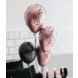 Ballonnen 70 Jaar Rose Zwart 30cm 8st Ballonnen 70 Jaar Rose Zwart 30cm 8st