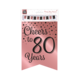 Banner 80 Jaar Roze Zwart 6m Banner 80 Jaar Roze Zwart 6m