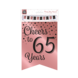 Banner 65 Jaar Roze Zwart 6m Banner 65 Jaar Roze Zwart 6m