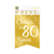 Banner 80 Jaar Goud Wit 6m Banner 80 Jaar Goud Wit 6m
