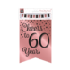Banner 60 Jaar Roze Zwart 6m Banner 60 Jaar Roze Zwart 6m