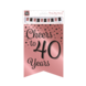 Banner 40 Jaar Roze Zwart 6m Banner 40 Jaar Roze Zwart 6m
