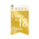 Banner 18 Jaar Goud Wit 6m Banner 18 Jaar Goud Wit 6m