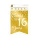 Banner 16 Jaar Goud Wit 6m Banner 16 Jaar Goud Wit 6m
