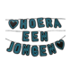 Geboorte Letterslinger Hoera een Jongen Neon 5m Geboorte Letterslinger Hoera een Jongen Neon 5m