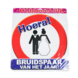 Deurbord Bruidspaar van het Jaar 50cm Deurbord Bruidspaar van het Jaar 50cm