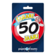Sarah Button 50 Jaar verkeersbord 10,2cm Sarah Button 50 Jaar verkeersbord 10,2cm