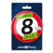 Button 8 jaar Verkeersbord 10,2cm Button 8 jaar Verkeersbord 10,2cm