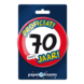 Button 70 jaar Verkeersbord 10,2cm Button 70 jaar Verkeersbord 10,2cm