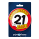 Button 21 Jaar Verkeersbord 10,2cm Button 21 Jaar Verkeersbord 10,2cm