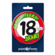 Button 18 Jaar Verkeersbord 10,2cm Button 18 Jaar Verkeersbord 10,2cm