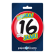 Button 16 Jaar Verkeersbord 10,2cm Button 16 Jaar Verkeersbord 10,2cm