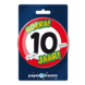 Button 10 Jaar Verkeersbord 10,2cm Button 10 Jaar Verkeersbord 10,2cm