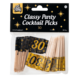 Cocktailprikkers 30 Jaar 6,5cm 50st Cocktailprikkers 30 Jaar 6,5cm 50st