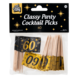 Cocktailprikkers 60 Jaar 6,5cm 50st Cocktailprikkers 60 Jaar 6,5cm 50st