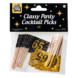 Cocktailprikkers 65 Jaar 6,5cm 50st Cocktailprikkers 65 Jaar 6,5cm 50st