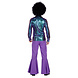 Disco Blouse Metallic Paars Blauw Disco Blouse Metallic Paars Blauw