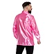 Disco Blouse Ruches Roze Dames Disco Blouse Ruches Roze Dames