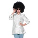 Disco Blouse Ruches Wit Disco Blouse Ruches Wit