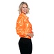 Disco Blouse Ruches Oranje Disco Blouse Ruches Oranje
