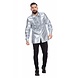 Disco Blouse Ruches Zilver Disco Blouse Ruches Zilver